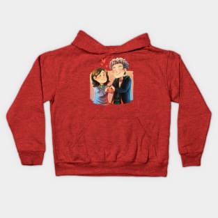 Whouffaldi hearts Kids Hoodie